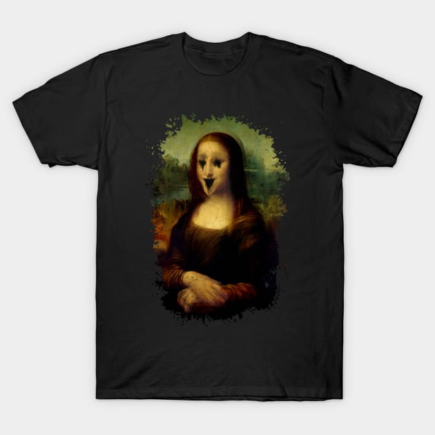 Haunted Mona Lisa T-Shirt by GrimDork